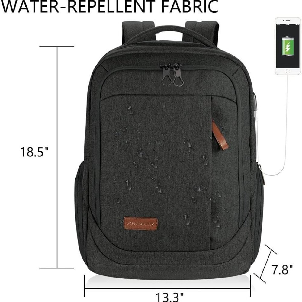 Laptop Backpack Large Computer Backpack Fits Up T… - image 2